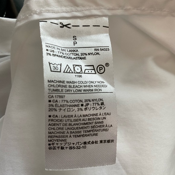 Banana Republic White Blouse Long Sleeved - Picture 7 of 11